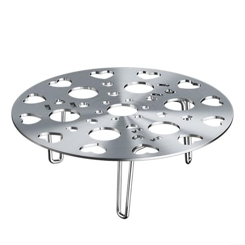 Edelstahl-Dampfgitter mit abnehmbaren Beinen, perfekt für effizientes Kochen, rostfrei und einfach zu verstauen (21 cm Silber) von Lastdaytime