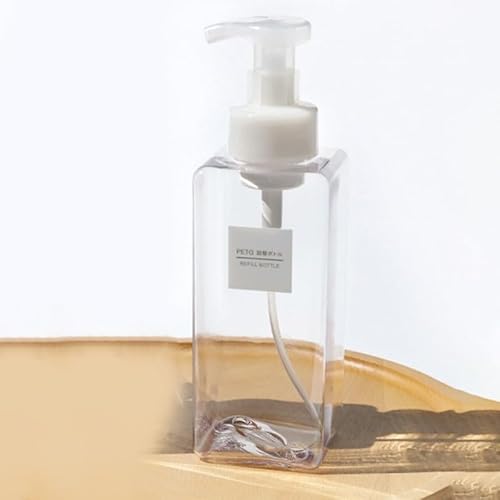 Einfach zu bedienender 650 ml Schaumseifenspender-Set für Duschen, Reisefreundliches Design (transparent) von Lastdaytime