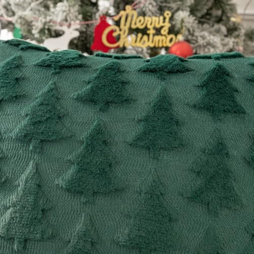 Einzigartiger, dekorativer Überwurf für Weihnachtsbäume, um Ihrem Zuhause einen festlichen Touch zu verleihen (Grün, 45 x 45 cm) von Lastdaytime