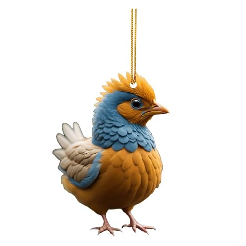 Einzigartiger Hahn und Henne Weihnachtsbaumschmuck für Thanksgiving und Feiertagsstimmung (C) von Lastdaytime