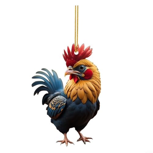 Einzigartiger Hahn und Henne Weihnachtsbaumschmuck für Thanksgiving und Feiertagsstimmung (E) von Lastdaytime