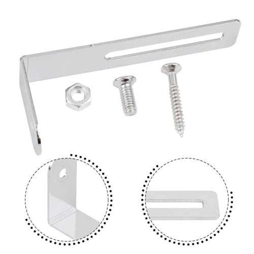 Ersatz-Metall-Pickguard-Halterung mit Schrauben für Les Paul E-Gitarren (Silber) von Lastdaytime