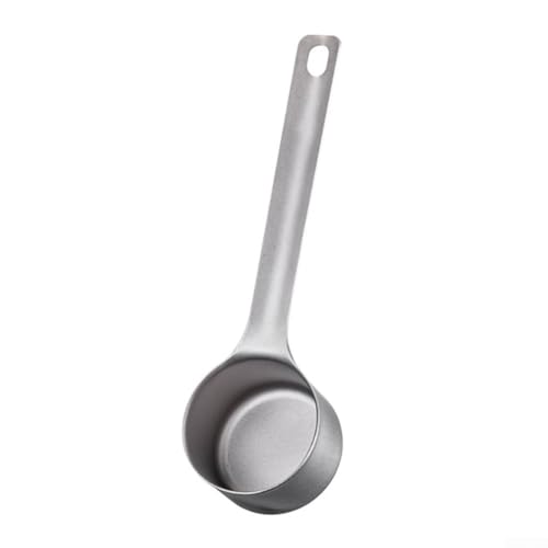 Esslöffel Kaffeelöffel mit langem Griff aus Titan, bietet konsistente 1 Esslöffel Kaffeemessung zum Brauen (rund) von Lastdaytime