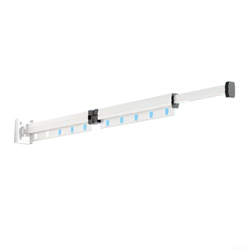 Faltbarer Wäscheständer mit stabilem Design, perfekt für effiziente Lufttrocknung auf Balkon oder Fensterbank (126cm weiß) von Lastdaytime