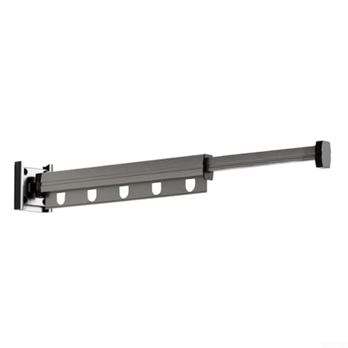 Faltbarer Wäscheständer mit stabilem Design, perfekt für effiziente Lufttrocknung auf Balkon oder Fensterbank (59cm grau) von Lastdaytime