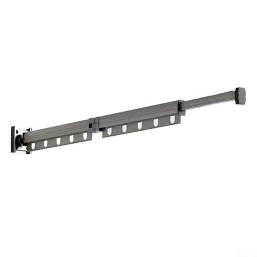 Faltbarer Wäscheständer mit stabilem Design, perfekt für effizientes Lufttrocknen auf Balkon oder Fensterbank (126cm grau) von Lastdaytime