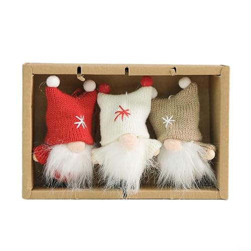 Festliche Zwerg Plüsch Santa Puppe für Weihnachten und Ostern Dekoration, lustige Feiertagsverzierung für drinnen und draußen (4#) von Lastdaytime