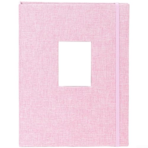 Fotoalbum aus Baumwollleinen, mit 208 transparenten Taschen zum Aufbewahren und Präsentieren von Fotos, Tickets, Karten und Andenken, Rosa Fotoalbum aus Baumwollleinen, mit 208 transparenten Taschen zum Aufbewahren und Präsentieren von Fotos, Tickets, Karten und Andenken, Rosa von Lastdaytime