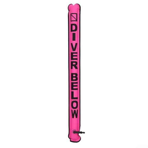 Für Unterwasser-Tauchen SMB Markierungsboje aufblasbar mit Konstruktion und Überdruckventil für Tauchersicherheit (Rosa) von Lastdaytime