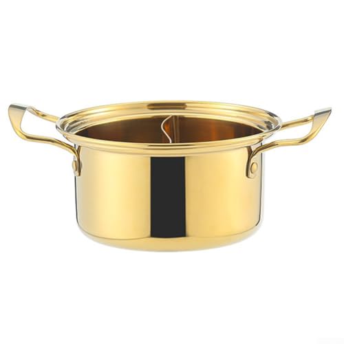 Hot Pot mit Dual-Flavor-Design, perfekt für personalisierte Mahlzeiten und kulinarische Kreativität (6 Stahl-Ohrtöpfe) von Lastdaytime