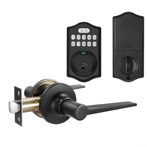 IP65 wasserdichtes Fingerabdruckschloss mit Passwortfunktion, sicher für Zuhause oder Büro (schwarz) von Lastdaytime