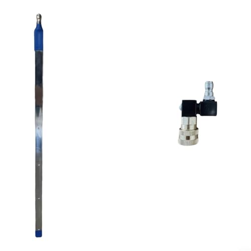 Lastdaytime 40 cm Heizkörper- und Wassertank-Reinigungswerkzeug-Set mit Metallstange, 360° schwenkbare Düse, wasser- und luftkompatibel für Fahrzeugwartung (40 cm + 1 Zubehör) von Lastdaytime
