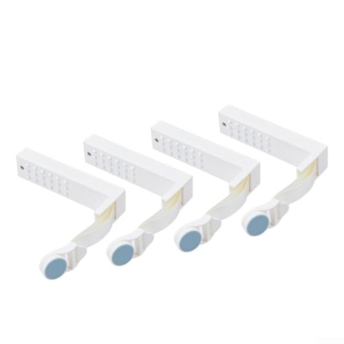 Lastdaytime ABS Federbelastete Quilt-Eckverschlüsse, 4 Stück, verstellbare Anti-Rutsch-Clips für Bettbezüge und Laken (blau) von Lastdaytime