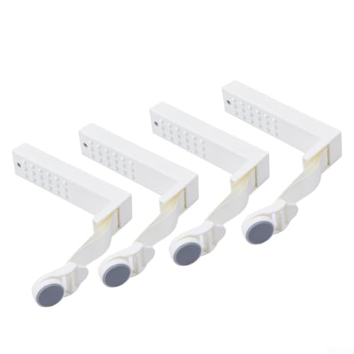 Lastdaytime ABS Federbelastete Quilt-Eckverschlüsse, 4 Stück, verstellbare Anti-Rutsch-Clips für Bettbezüge und Laken (grau) von Lastdaytime