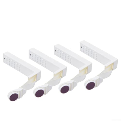 Lastdaytime ABS Federbelastete Quilt-Eckverschlüsse, 4 Stück, verstellbare Anti-Rutsch-Clips für Bettbezüge und Laken (lila) von Lastdaytime