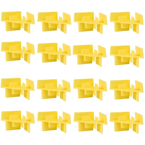 Lastdaytime Gefriertrockner Tablett Stapler 16 Stück für die Ernte rechts Kunststoffregal zum Organisieren mehrerer Gefriertrockner Lebensmittelschalen mit platzsparendem Design (gelb) von Lastdaytime