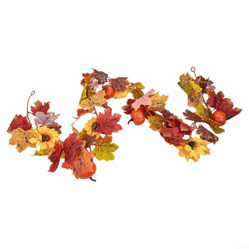 Lastdaytime Herbst-Ahornblätter und Kürbisgirlande für Herbstferien Dekor charmanter dekorativer Kranz Lastdaytime Herbst-Ahornblätter und Kürbisgirlande für Herbstferien Dekor charmanter dekorativer Kranz von Lastdaytime
