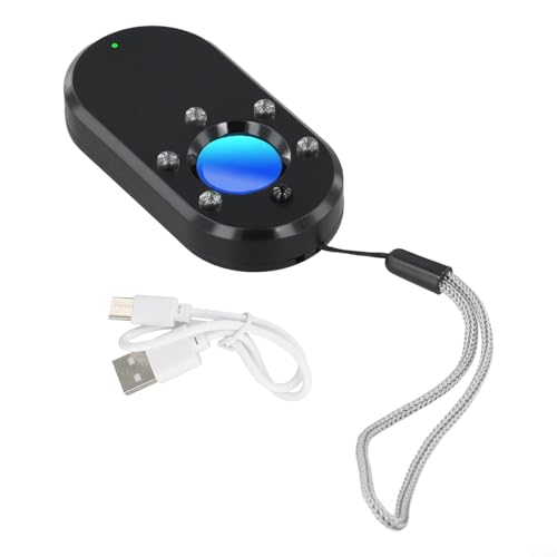 Lastdaytime Kamera-Erkennungsgerät, Infrarot-Scanner, Anti-Schleich, tragbarer Mini-Detektor mit visuellem Audio-Alarm für Reisen, Badezimmer (schwarz) von Lastdaytime