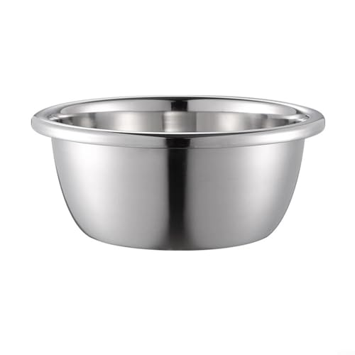 Lastdaytime Mehrzweck-Küchen-Edelstahl-Becken, Gemüse-Waschschüssel, Suppen-Servierschüssel mit umgekehrtem Rand Design (28 cm) von Lastdaytime