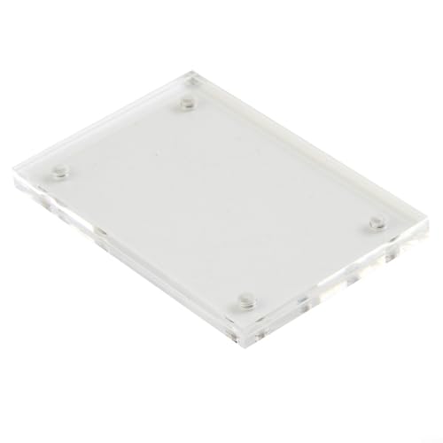 Lastdaytime Stilvoller, transparenter Acrylrahmen mit Magnetverschluss, perfekt für Zuhause oder Büro (7 x 10,5 cm) von Lastdaytime