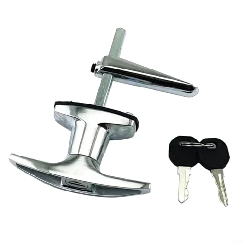 Lastdaytime T-Griff Verriegelungsmechanismus mit Chrom-Finish für LKW-Kappe, Camper Top Storage Sicherheitssystem (B) von Lastdaytime