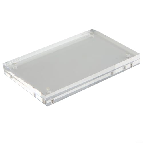 Lastdaytime Transparenter Acryl-Bilderrahmen mit magnetischem Design, 8 + 8 mm Dicke, praktisch für einfache Bildwechsel (10 x 15 cm) von Lastdaytime