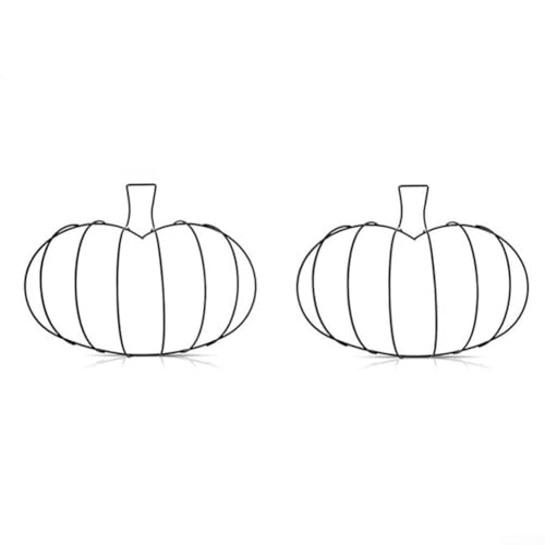 Metalldraht Kürbiskranz Form für Herbst und Halloween Dekoration DIY Projekte Haustür oder Wandbehang Rahmen Metalldraht Kürbiskranz Form für Herbst und Halloween Dekoration DIY Projekte Haustür oder Wandbehang Rahmen von Lastdaytime