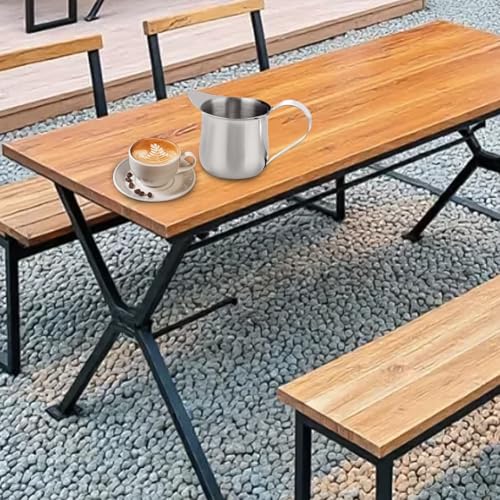 Müheloses Ausgießen mit Milchkännchen aus Edelstahl für perfekte Latte und Cappuccinos (240 ml) von Lastdaytime