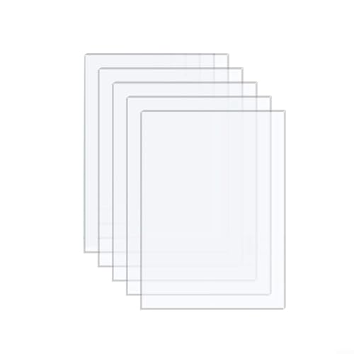Packung mit 5 transparenten Acrylplatten, tolle Materialauswahl für Kunstprojekte und Displays (10,2 x 15,2 cm) von Lastdaytime