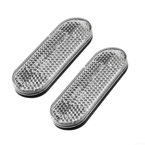 Reflektierendes Frontblatt-Paar für Xiaomi 9 Roller verbessert die Sicherheit durch Erhöhung der Sichtbarkeit auf Straßen während dunkler Stunden mit robusten Materialien (Silber) von Lastdaytime