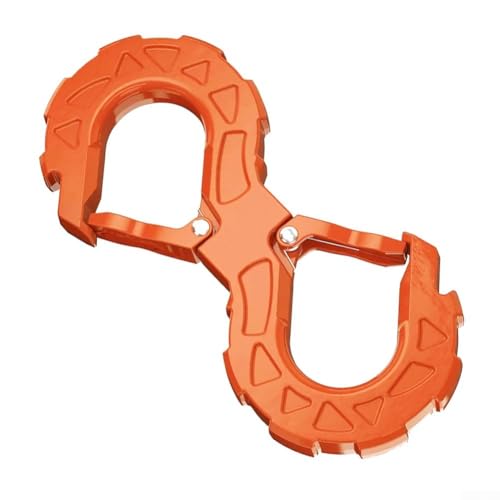 Robuste Rettungshalterung, S-Form, Haken, perfekt für Off-Road-Abschlepp- und Fahrzeugregungsausrüstung (orange) von Lastdaytime