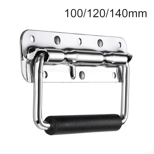 Robuster Tragegriff aus 304 Edelstahl mit federbelasteter Funktion für Lautsprecher und Verstärkerboxen (140 mm) von Lastdaytime