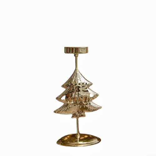 Schicker Vintage-Kerzenhalter aus Metall zur Verbesserung Ihrer Urlaubsatmosphäre (Weihnachtsbäume) von Lastdaytime