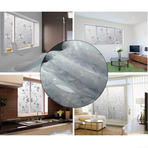 Schlankes Design der Milchglasfolie bietet wesentlichen Sichtschutz zu Hause (200 x 40 cm) von Lastdaytime