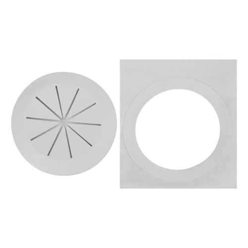 Schreibtisch-Kabelmanagement-Lösung, runde Drahtlochabdeckung für ordentliche Organisation (weiß, 53 mm) von Lastdaytime