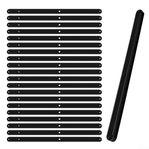 Schubladenschienen aus Kunststoff, für Schuhkartons, Schreibtische und Schrankschubladen, Schwarz, 10 Paar Schubladenschienen aus Kunststoff, für Schuhkartons, Schreibtische und Schrankschubladen, Schwarz, 10 Paar von Lastdaytime