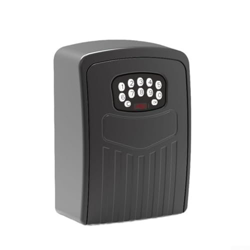 Smart Technology Enabled Key Safe Wall Mounted, and Easily Accessible via Numeric Code (Black) von Lastdaytime