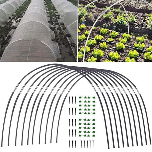 Starke Gartengewächshaus-Reifen für Hochbeete, Fiberglas-Design mit verzinkten Stahlkomponenten für Stabilität (3) von Lastdaytime