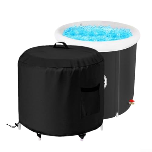 Staubschutz für tragbare Eisbäder im Freien aus 210D/420D Oxford-Gewebe mit wasserdichtem und winddichtem Design, verstellbarem Kordelzug und Schnellverschluss-Schnallen (420D) von Lastdaytime