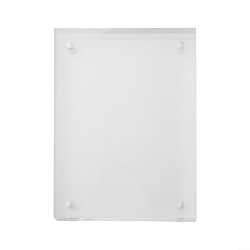 Transparenter Acryl-Bilderrahmen mit magnetischem Ständer, dickes 8 + 8 mm Design, perfekt für die Präsentation von 4 x 6 bis 14 8 x 21 cm Bildern (7,5 x 10,5 cm) von Lastdaytime