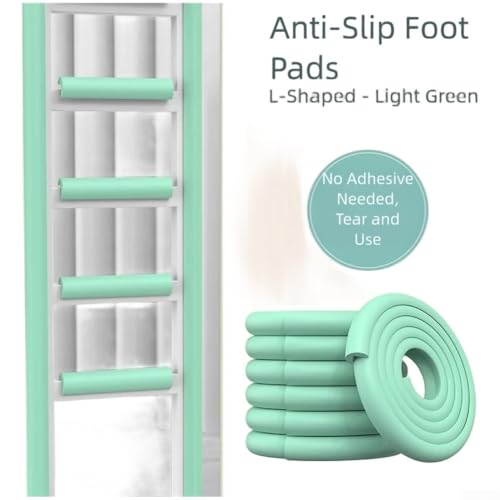 Treppenstufen Schaumstoffmatten mit Antikollisionsstreifen bieten gepolsterte Fußunterstützung und Schutz von Möbelecken wie Stühle und Tische (grün) von Lastdaytime