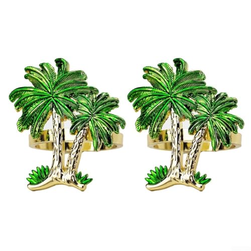 Tropical Touch Charming Set mit 2 Serviettenringen in Kokosnussbaumform für besondere Anlässe Tropical Touch Charming Set mit 2 Serviettenringen in Kokosnussbaumform für besondere Anlässe von Lastdaytime