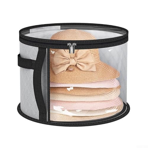 Übergroße, tragbare Hut-Aufbewahrungsbox mit transparenten Paneelen für einfache Sichtbarkeit, verstärkter Formschutz für Hüte mit breiter Krempe, wasserabweisendes Innenfutter zum Schutz vor Übergroße, tragbare Hut-Aufbewahrungsbox mit transparenten Paneelen für einfache Sichtbarkeit, verstärkter Formschutz für Hüte mit breiter Krempe, wasserabweisendes Innenfutter zum Schutz vor von Lastdaytime