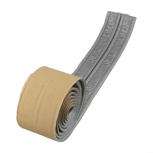 Wasserdichte 3D-Schaumstoff-Sockelleisten-Aufkleber für Heimdekoration, einfach anzubringen und zu reinigen (grau) von Lastdaytime