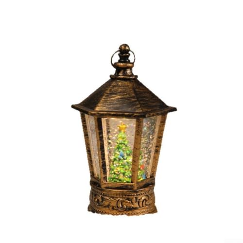 Weihnachts-Nachtlicht mit Retro-Briefkasten-Stil und LED-Windlampe für festliche Heimdekoration (Weihnachtsbaum) von Lastdaytime