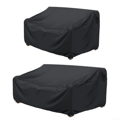 Wetterfeste Sofabezüge aus 420D Oxford-Gewebe mit benutzerfreundlichen Griffen (152,4 x 106,7 x 76,2 cm) von Lastdaytime