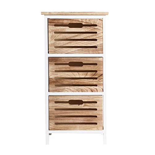 Lastdeco Mehrzweck-Beistelltisch, Paulownia Holz, 35x30x71 cm von Lastdeco