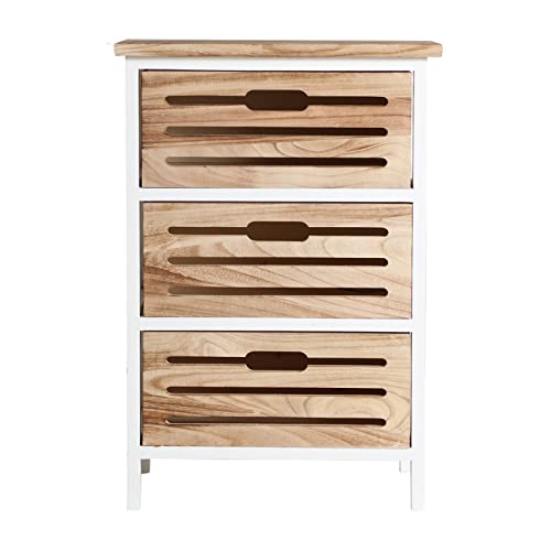 Lastdeco Mehrzweck-Beistelltisch, Paulownia Holz, 40x29x58 cm von Lastdeco