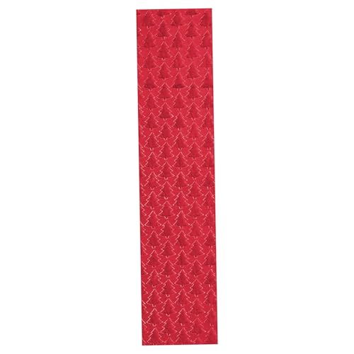 Latebebebe Weihnachtstisch Runner 13x72 Zoll weiches Plush -Baum -Muster Weihnachts -Placemat Saisonaler Winterküche Esstischdekor für Heimparty, rot von Latebebebe