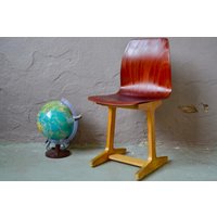 Adam Stegner Pagholz Vintage Holz Kinderstuhl von Latelierbellelurette